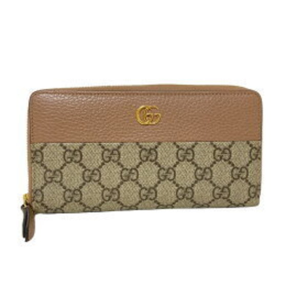 Gucci GG Marmont long Wallet beige Black pink leather - Picture 1 of 7